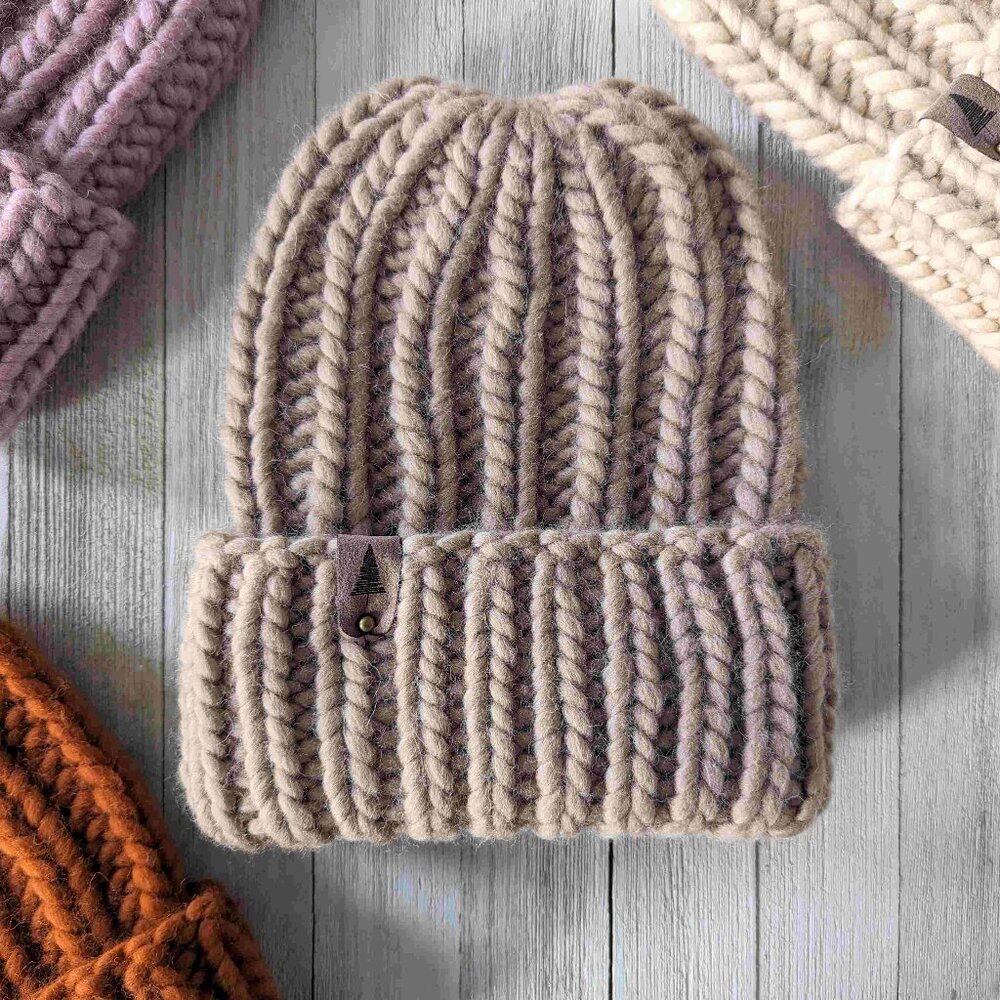 Hand Knit Luxury Ribbed Beanie